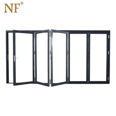 China Modern Full Size Aluminum Profile Folding DoorsWith Bifold Doors Waterproof for sale