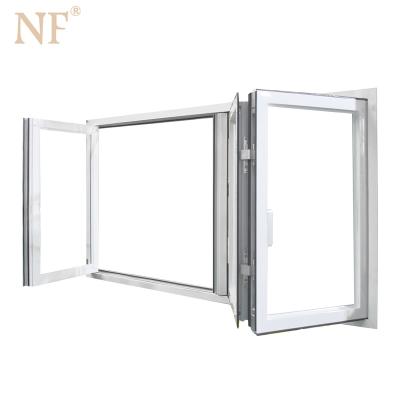 China Folding Aluminum Screen 4 Panels Bifold Window for sale