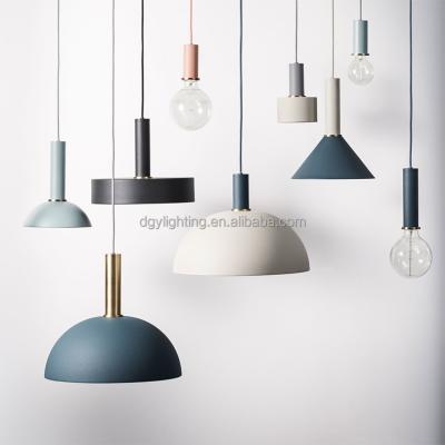 China Northern European modern design residential loft dining room homg cafe macaroons hot selling pendant lights for sale