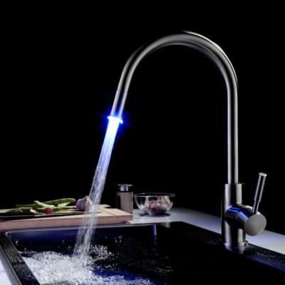 China Modern Sense Faucets NASK New Style 304 Stainless Steel Kitchen Faucets Pull Out Kitchen LED Sink Kitchen Faucets for sale