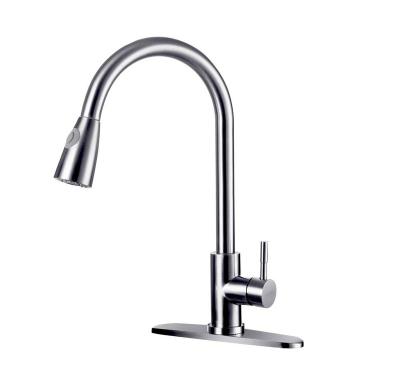 China Sense Faucets Stainless Steel Pull Down Kitchen Faucet for sale