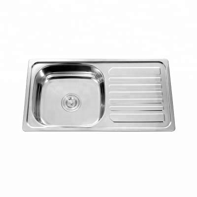 China Without Faucet Stainless Steel Single Bowl Kitchen Sink for sale