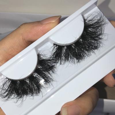 China Good quality 3d mink eyelashes factory wholesale price 25mm real siberian mink 25mm lashes with own brand customizing box for sale