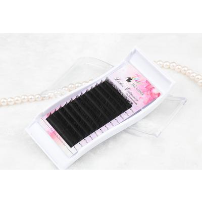 China Korea 100% Silk Synthetic Fiber Handmade Individual Eyelash Extension for sale