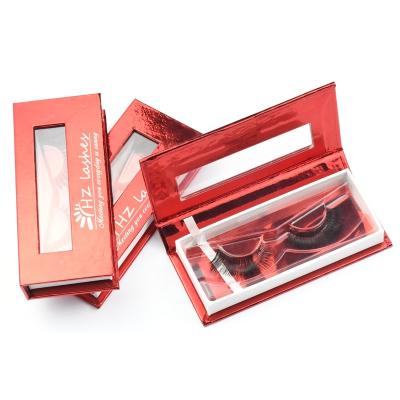 China Natural Look Faux Mink And Silk Eyelash Lashes With Custom Eyelash Box for sale