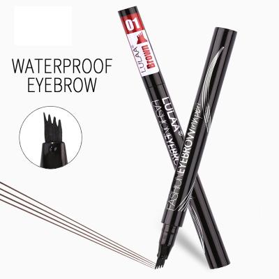 China 6 Shades Waterproof Dye Eyebrow Pencil Waterproof Eyebrow Shade For Eyebrows Makeup Waterproof Lasting Sketch Liquid Eyebrow Wax for sale