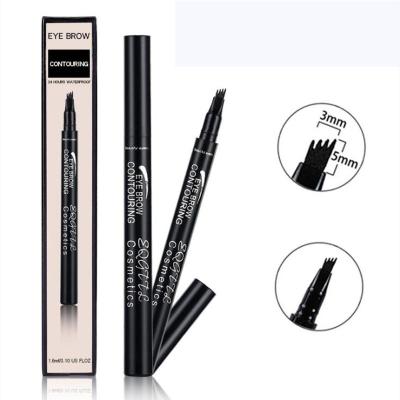 China Waterproof 4 Makeup Eyebrow Primer Enhancers 5 Colors Matte Eyebrow Pencil Waterproof Tattoo High End Auto Pen Long Lasting Cosmetics for sale