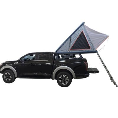 China Straight Brace Type America 2021 Hot Sale Customized Furniture Outdoor Durable Triangle Hard Shell Roof Top Camper Tent For Car Tents Camping for sale