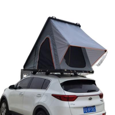 China Straight Bracing Type Amazon Hot Sale Factory Customized Outdoor Aluminum Triangle 4x4 Car Roof Top Roof Clamshell Folding Furniture Tent for sale