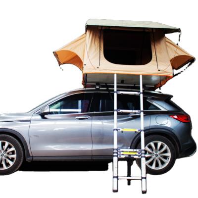 China Extended Type All Seasons Durable Waterproof Mini Car Rooftop Tent For Camping And Traveling for sale