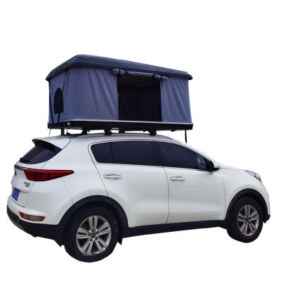 China Wholesale Custom Hardshell Aluminum Vehicle Car Rooftop Foldable Aluminum Straight Bracing Type Hardshell Aluminum Pop Up Shell Car Roof Tent With Solar Hard for sale