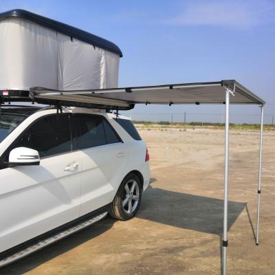 China Extended Type Collapsible Car Gray Awning With Change Room For Camper Lover for sale