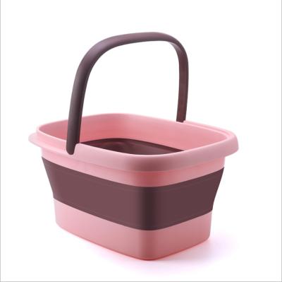 China New style CB-03 camping basin washing bucket collapsible folding silicone storage box for sale