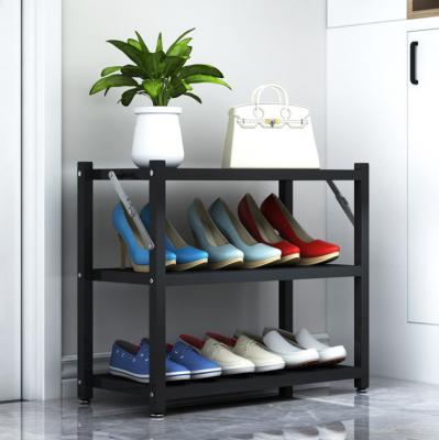 China Modern Wholesale Shoe Space Customized Shoe Cabinet Shelf Large 4 Layers 5 Layers Metal Shoe Rack for sale