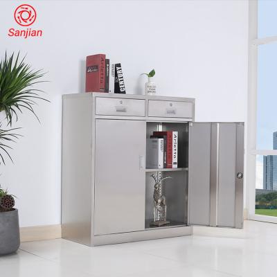 China High Quality Low-height Office Furniture (Other) Steel Filing Cabinet Adjustable With Two Drawers Middle Metal Height Steel Filing Cabinet Low for sale