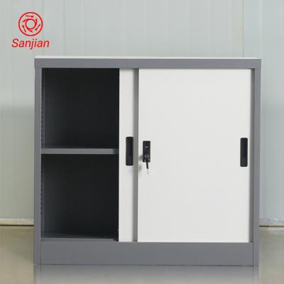 China China Modern Factory Style School Office Filing Cabinet 2 Sliding Door Office Furniture Storage Metal Folder Steel Cupboards for sale