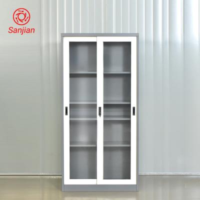 China Storage Wholesales Metal Steel Glass Door Swing Storage 2 Door Manufacturers Furniture Office Filling Cabinet for sale