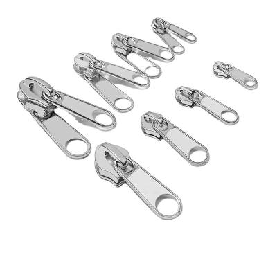 China Hot Sales #5 Nickel Free Custom Zipper Slider Non Lock Single Or Double Head Nylon Zipper Zipper Puller For Metal Zipper And Purse for sale