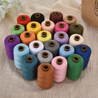 China Abrasion Resistance 40/2 Polyester Sewing Thread For Sewing Supplies Raw White Spun Sew Polyester Thread for sale