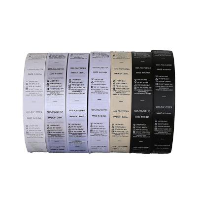 China Factory Wholesale Price Sustainable Nylon Brand Poly Clothes Labels Fabric Label For Clothing Woven Custom Clothing Shoe Labels Labels for sale