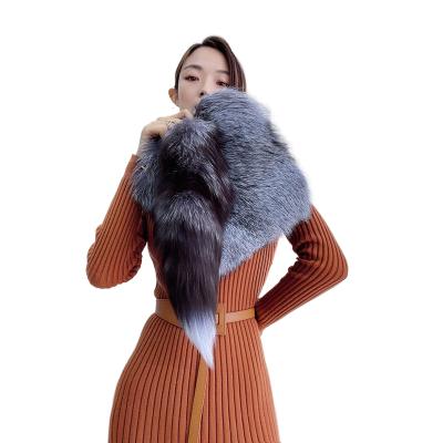 China Elegant Genuine Silver Fox Fur Envelope Purse Real Fox Fur Clutch Envelope Women Bag Women's Real Fox Fur Purse for sale