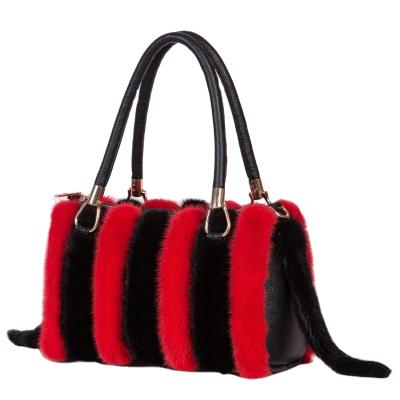 China Luxury Real Mink Fur Handbag Girl Fashion Party Mink Fur Bag Women Real Fur Bags Ladies Real Mink Fur for sale