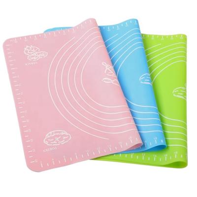 China Mat Western Food Mat Silicone Eco-friendly Sustainable Mat Heat Insulated Baking Kneading Pad for sale