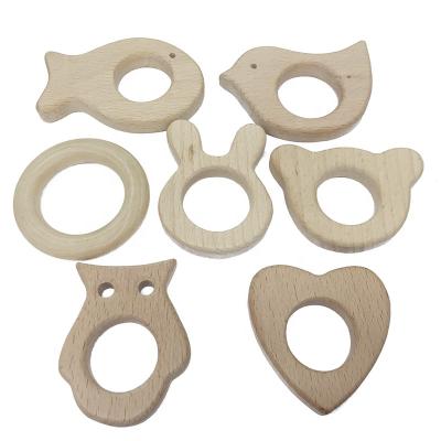 China A variety of designs are available hot selling animal toys for milk teeth raising baby wooden teether toy for sale