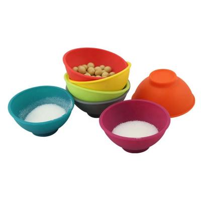 China Environmental protection and durable newer silicone bowl, silicone mask facial mixing bowl, baby non-stick bowl for sale