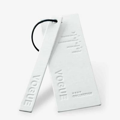 China Custom Made Hang Paper Tag Labels Price Viable Wholesale Tag For Clothing Apparel Garment Hang Tags for sale