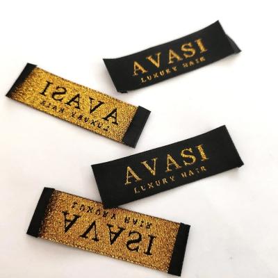 China Sustainable Custom Garment Labels Factory Produce Clothes Labels Personalized Satin Woven Label For Clothing for sale