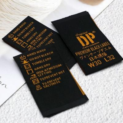 China Sustainable Factory Custom Garment Clothes Woven Label Label / Woven Label For Clothing Labels for sale