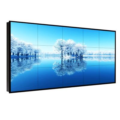 China Indoor Ultra Narrow Video LCD Advertising Screen Digital Signage Wall Bezel 55 65 Inch 4K Splicing Screen for sale