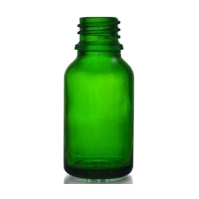 China Green 15ml Cosmetic Dropper Bottle For Essential Oils / 15ml Glass Dropper Bottle for sale