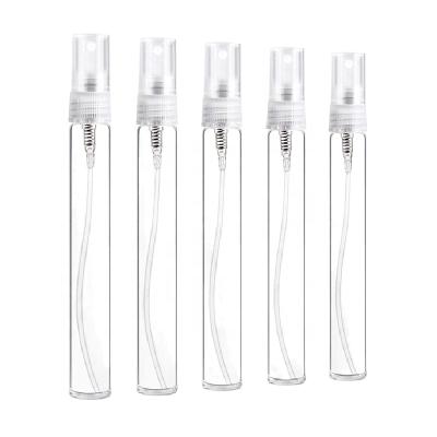 China 10ml Cosmetic Glass Vials Cosmetic Bottle With Sprayer 95 X 14 Mm for sale