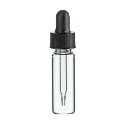 China 1 dram cosmetic glass vials with dropper / 4ml glass vial for sale