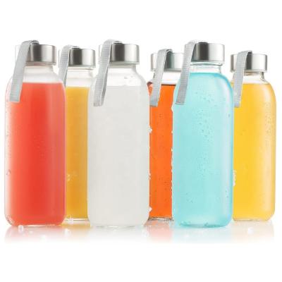 China 10oz Drinkable Beverage Bottles Glass Wide Mouth for sale