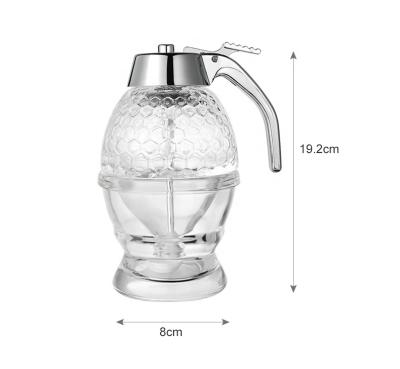 China High Quality 200ml Glass Food Honey Dispenser Custom Size No Lique Honey Dispenser Honey Bee Shaped Dispenser for sale