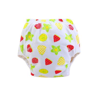 China Printed Customized China Manufacturer Cotton Cloth Diapers Reusable For Boys And Girls Baby for sale