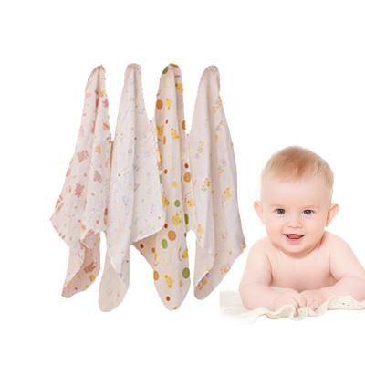 China Viable Wholesale And Retail 100%Cotton 25*25cm Double Gauze Baby Face Towel for sale