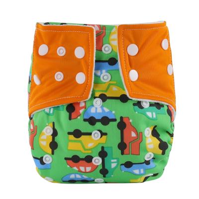 China Custom Printed Snap Closure Polyester Adjust Cloth Diapers Washable for sale