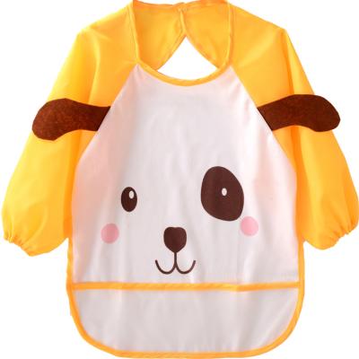 China Long Sleeve 3D Cartoon Baby Blanket Washable Custom Waterproof Apron for sale