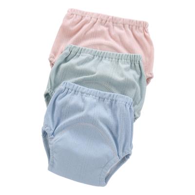 China Cheap custom wholesale printed waterproof reusable cloth baby diaper for sale cotton children's study pants for sale