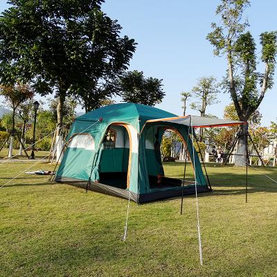 China Camouflage / Field Game High Quality Waterproof Luxury Double Layer Family Outdoor Camping Tent for sale