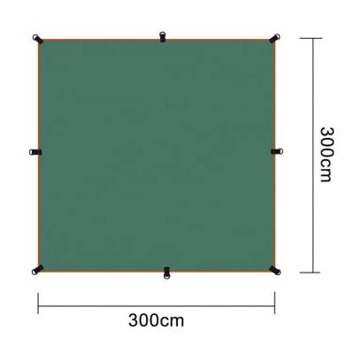 China Ultralight Camouflage Game Camping Tarp Tarp Rain Fly Sun Shelter/Outdoor Nylon Lightweight Waterproof Sunshade Tent Field for sale