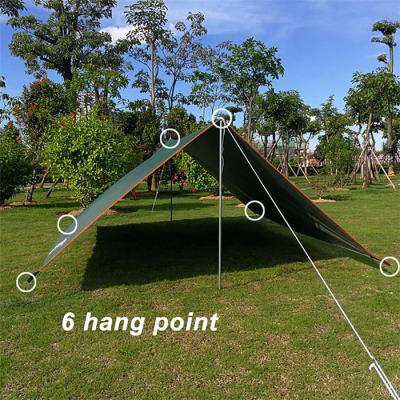 China Camouflage Game Camping/Field Outdoor Tarp Hammock Tent Tarp Portable Lightweight Waterproof Rain Fly for sale