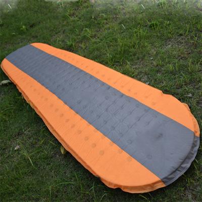 China 2022 75D Polyester PVC Sleep Pad Outdoor Camping Wholesale Ultralight Mat Traveling Mattress for sale