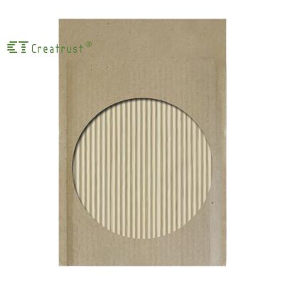 China Custom Agriculture Creatrust Mailing Bag Biodegradable Courier Recycled Envelope Mailer Corrugated Paper Mailing Bag for sale