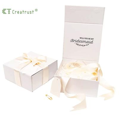 China Recycled Simple Elegant Creatrust Materials ODM New Arrival Factory FO OEM Free Sample Packaging Gifts Jewelry Folding Paper Boxes for sale