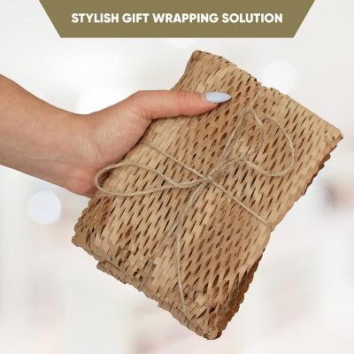 China Creatrust Anticurl Kraft Paper Wrapping Core Cameron Corrugated Black White Brown High Gloss Net Other Craft Gift and Honeycomb Paper for sale